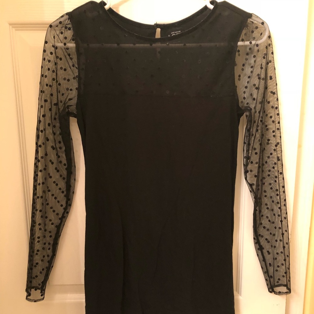 Loft sheer long sleeve Top